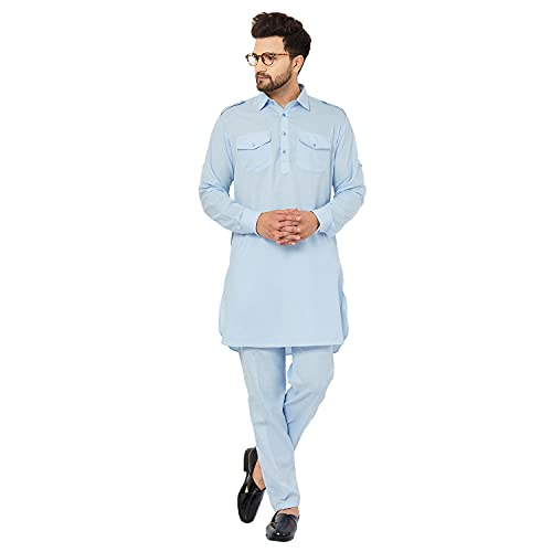 Image of ARMAAN ETHNIC Casual Pathani Suit With Pant For Men