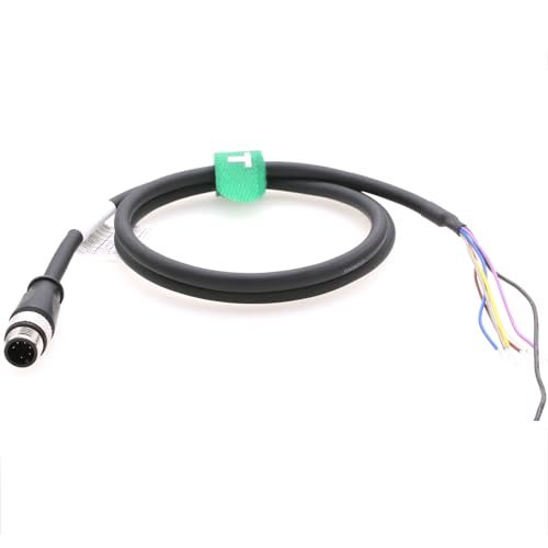 Câble M12 6 broches HangTon A-codé mâle de 3m pour automation