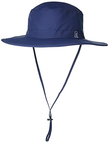 PGA TOUR Men’s Solar Golf Bucket Hat with Chin Strap, Peacoa...