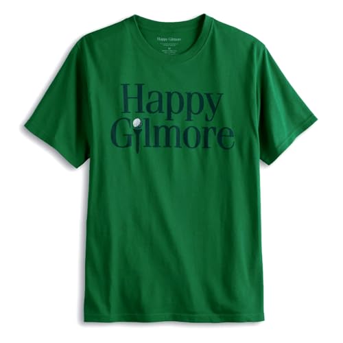 Happy Gilmore T-Shirt Men's Golf Tee Logo Design Adult Short Sleeve Top