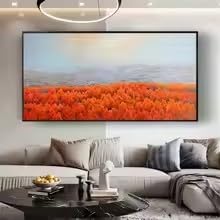 BMGKYAGL Painting Home Decoration Abstract Landscape On Canvas Painted Colorful Wall Art For Room Posters(70x140cm/Internal Frame)