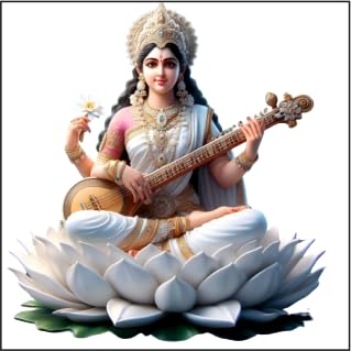 AnaBia Decor Maa Saraswati God Wall Sticker for Pooja Room, Livingroom, Bedroom, Office, Kidsroom (Size - 45 CM x 45 CM) (Desg_0105) (B0D7CP191R) Amazon Price History, Amazon Price Tracker