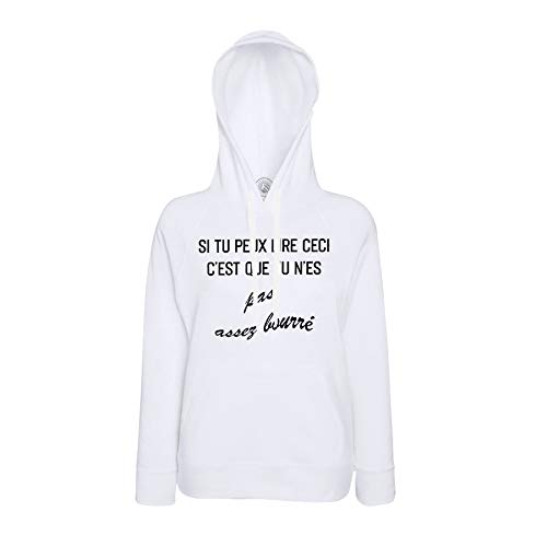 Sweat à Capuche Si Tu Peux Lire Ceci idée cadeau anniversaire original et drôle