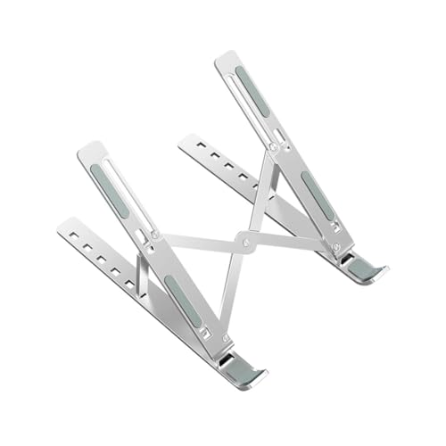 Supporto Pc Portatile - Porta Pc Con Base Pieghevole, Angolazione Regolabile - Pc Stand In Alluminio - Per Notebook E Laptop Con Schermo Da 10-15.6" - 2