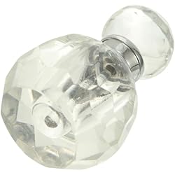 Dispensadores De Agua Potable POPETPOP Botella De Perfume Transparente Botella De Cristal Facetado Dispensador De Agua Potable De La Máquina Fragancia Frasco De Perfume Vidrio Botella De Almacenamiento Mini Viajar