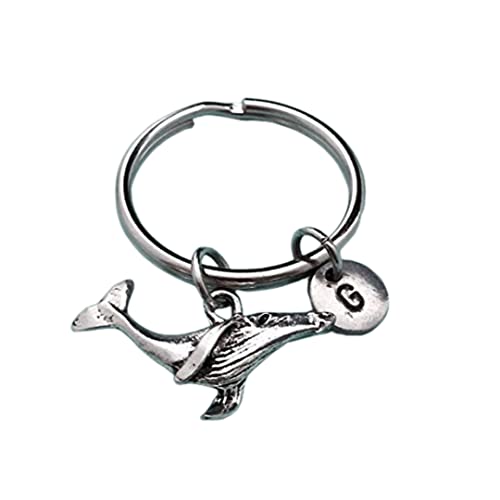 Humpback whale keychain, humpback whale charm, animal