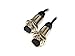 BR20M-TDTD-C, Sensor, Photo, Through Beam, 20 Meter Range, 18mm Round Brass, Dark On, NPN Output, Connector Type, 12-24 VDC
