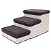 ouquckl Dog Training, Multipurpose Pet Stairs 3 Steps Stairs for Dogs Cats with Cotaining Box Nonslip Small Puppies Staircase for High Sofa