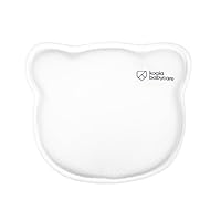 KOALA BABYCARE Babykissen Plagiozephalie, abnehmbar (mit Zwei Kissenbezügen), hilft EIN Plattkopfsyndrom vorzubeugen und zu behandeln. Aus Memory Foam - Weiß
