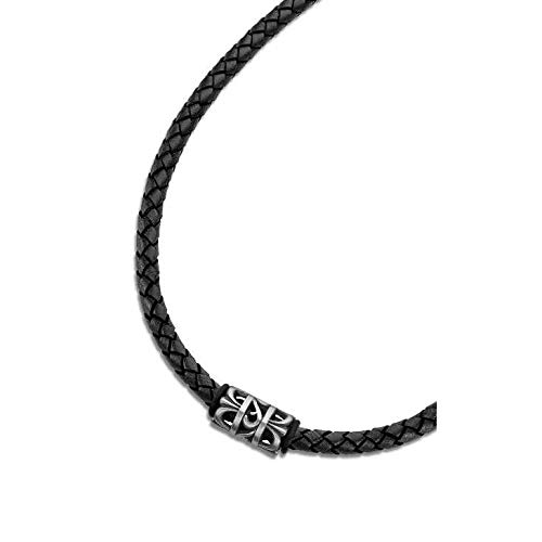 LOTUS STYLE Collar modelo LS2069-1/2 de la colección Dark Style en cuero para caballero