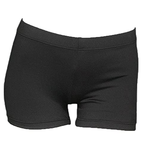 Aosva Toddler Girls Sparkle Dance Tumbling Athletic Apparel Gymnastics Black Short 5-6X