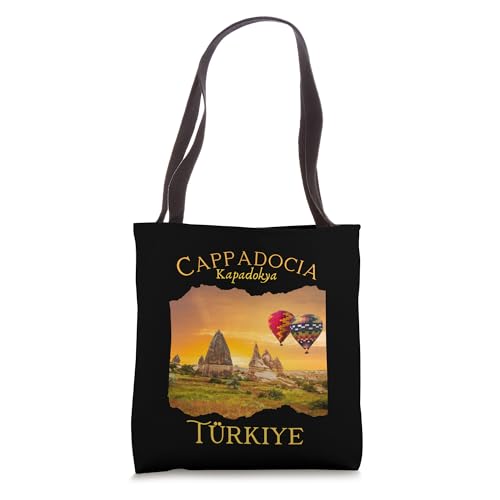 Cappadocia Turkey Sunrise Hot Air Balloon rides Souvenir Tote Bag