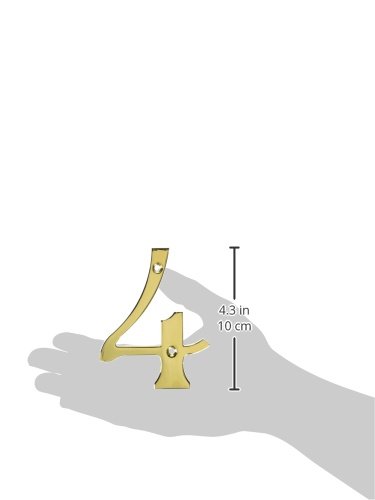 Numéro de maison 4 pouces en laiton massif au design élégant et durable - 3