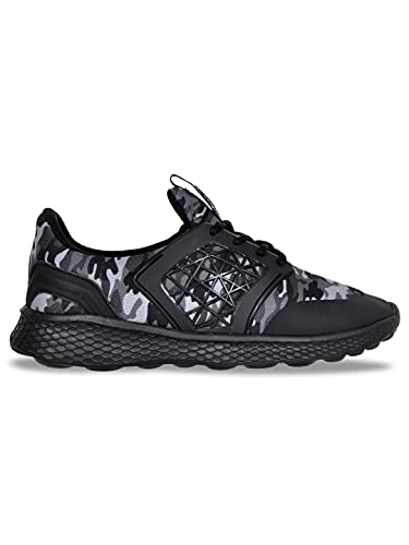 Image of Allen Cooper Mesh Training,Walking, Gym,Cricket Running Sports Shoes for Men - Black (1 Pair)