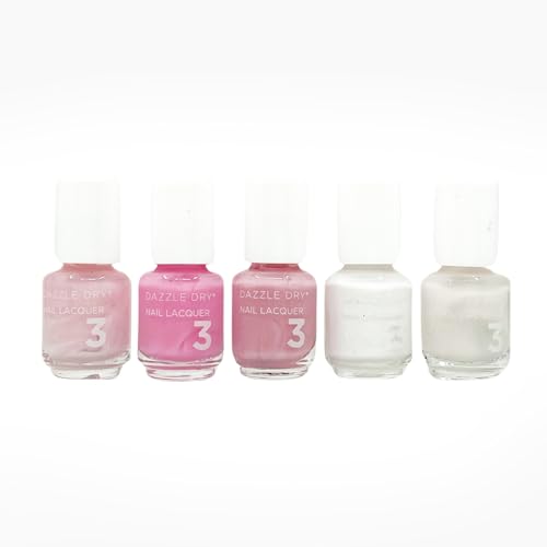 Dazzle Dry Mini Flight - French Manicure - 5 Mini Lacquers