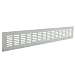 Produktbild Die Belüftung gf386al-y gf386al Grillrost eckig Einbauleuchte, Aluminium eloxiert, 380 x 60 mm, grau