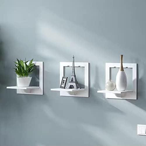 LEcylankEr Mensole da Muro Bianca Moderne Set di