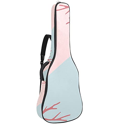 Housse de guitare acoustique 106 cm fleurs printanières, cadeau musicien