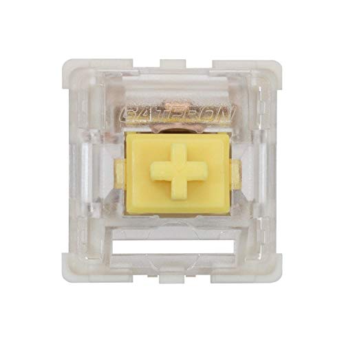 Gateron ks-9 Mechanical Key Switches for Mechanical Gaming Keyboards | Plate Mounted (Gateron Silent Yellow, 90 Pcs)