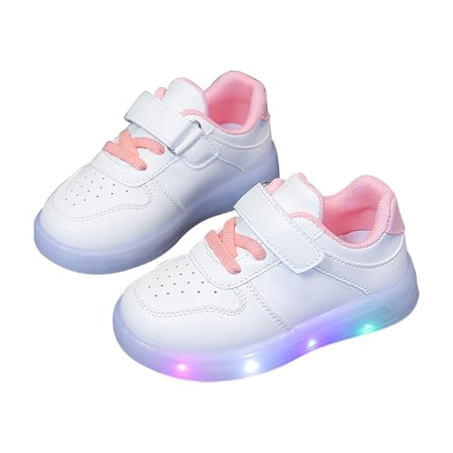 Toddler White Athletic Shoes Baby Girls Boys Slip On Wide Sneakers Lightweight Soft Rubber Sole Flat Trainers