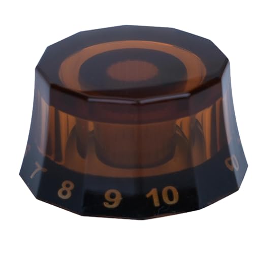 ボリュームノブ - ドデカゴンデザインLPギターノブカウント付き|スピードコントロールノブギターアクセサリー、ターニングギターノブ、PRS SG LPギター用エレキギターパーツ