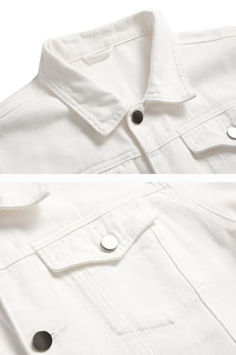 Image of Denim Jacket Men,Men's Stretch Slim Fit Jean Jacket,Men Fashion jean Jacket