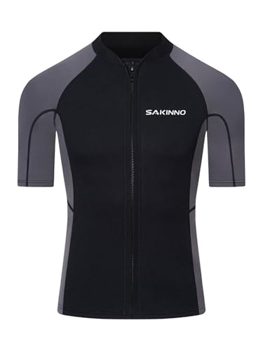 Combinaison Shorty de Plongée en Néoprène 2mm Souple avec Zip Avant XL