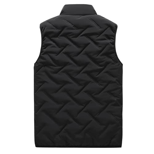 Heren Gilets Casual Outdoor Gewatteerde Body Warmer Winter Mouwloze Jas Bodywarmer Mens Lichtgewicht Gilet Outdoor Gewatteerde Body Warmer Winter Gewatteerde Bodywarmer Mouwloze Jas Stand Kraag - Image 3