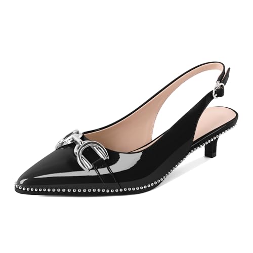 Image of YODEKS Slingback Kitten Heels for Women
