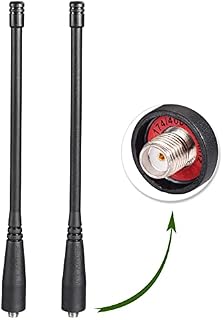 Bingfu Dual Band VHF UHF 136-174MHz 400-460MHz SMA Female Ham Radio Antenna Handheld Two Way Radio Walkie Talkie Soft Antenna 2-Pack for Kenwood Wouxun Baofeng BF-F8HP UV-5R UV-82 BF-888S GT-3 Radio