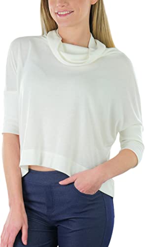 Image of ToBeInStyle Women's Classic Knit Fold Over Turtleneck Pullover