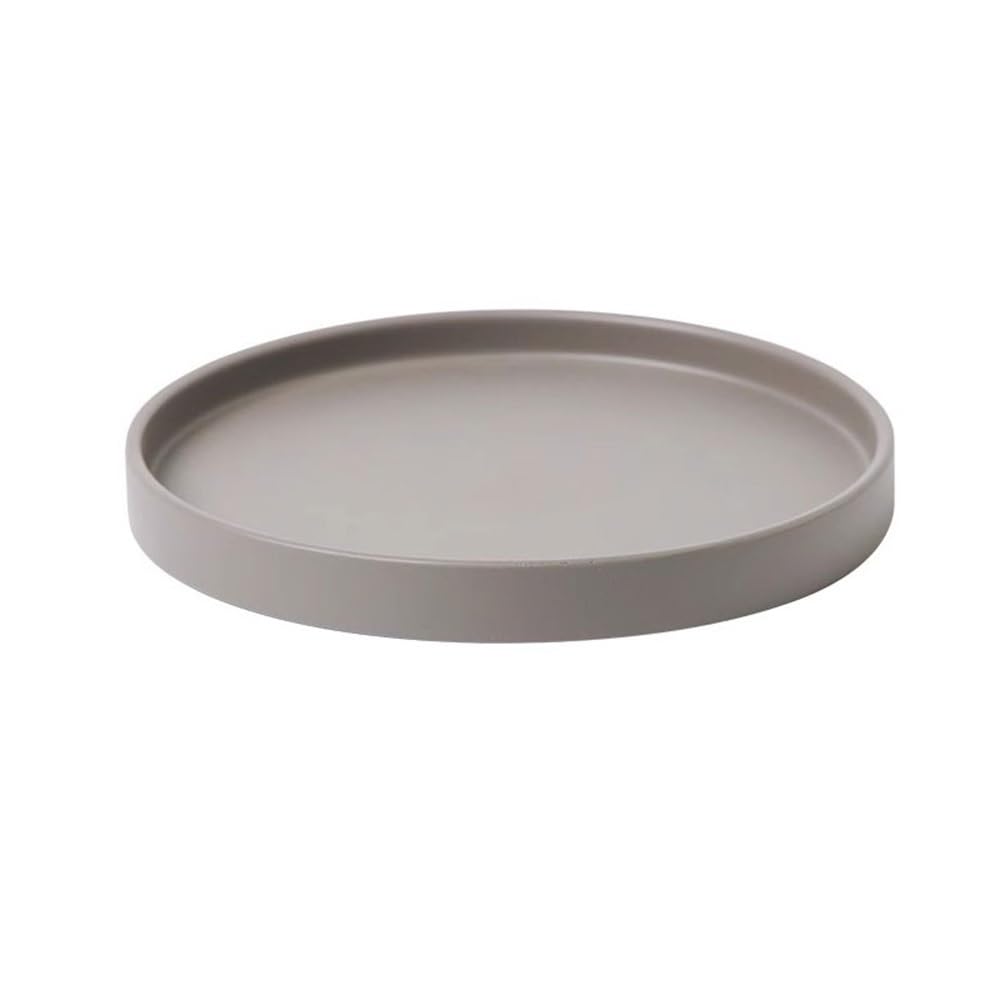 Prettiee plant dish saucer Round Plant Drip Tray, Living Room Balcony for Flower Planter Saucer Large (Gris XX_Large)