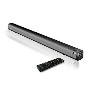 Soundbar für TV Geräte,100W TV Soundbar,3D Surround Sound Bar mit Integriertem Subwoofer für Heimkino/PC/Handy,94cm Langer TV Lautsprecher-Bluetooth,HDMI,AUX,Optischer Coax,USB Anschluss