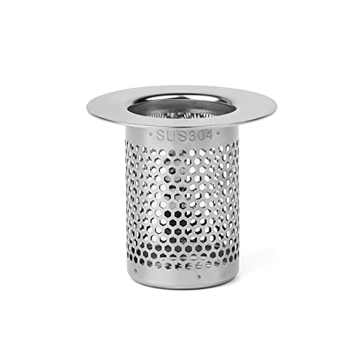 Abflusssieb für Badewanne, 5cm Abflusssieb Edelstahl Spüle - Abfluss Haarfänger - Abfluss Filter Netz, Einsetzbar für Küche, Bad, Balkonbodenablauf Cover