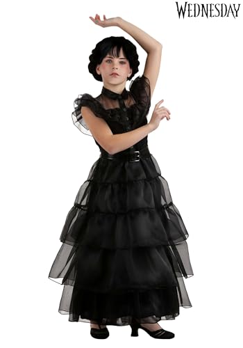 Disfraz completo de Wednesday Addams para niñas miniatura 3