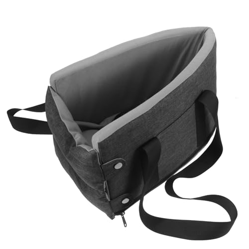 TOYANDONA Asiento de Auto para Mascotas con Consola Cubierta de Asiento de Coche para Perros Suave Cama para Perros Cubierta de Asiento de Coche para Mascotas Paño Grey