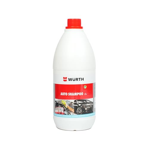 Image of Wuerth Auto Shampoo - 1L | pH Neutral Car & Bike Wash | High Performance Cleaner | Removes Dirt & Road Grime | Paint, Chrome & Plastic Safe | Silicone & Phosphate Free | Eco-Friendly Car & Moto Care
