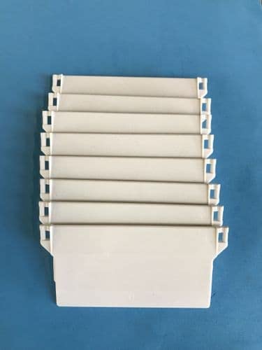 Pack of 10 vertical blind bottom weights (3.5" 89mm)