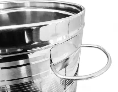Image of Stainless Steel Air Tight Atta Tanki /Container /Box /Drum /Pawali /Kothi with Lid (8 Litre)