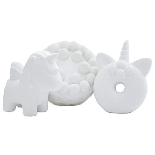 Simperial Squishies, White 3pc Slow Rising squishies for do it Yourself, DIY, Sweet Scented White Stress Reliever, Oddly Satisfying, Soft Anti-Anxiety Toys Children Adults