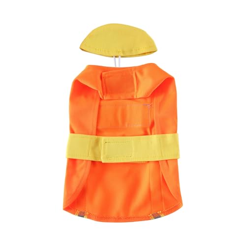 Disfraz para perro Hemoton naranja talla M