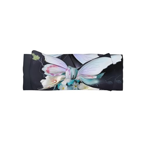 White Butterfly Baby Bow Headband. Comfortable baby headband, suitable for daily wear and photo props.