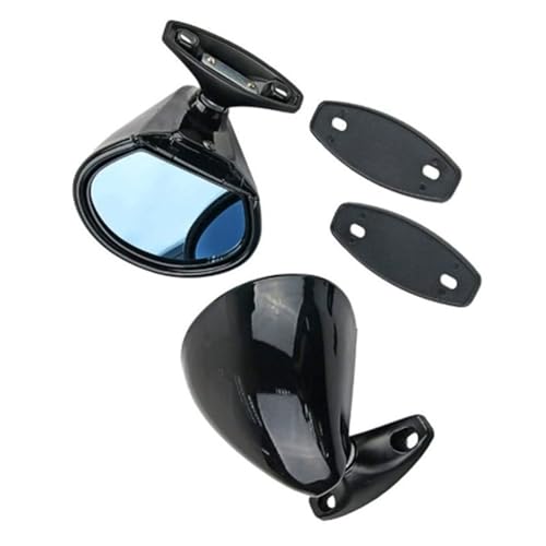 Miroir de course automobile universel rétro vintage noir pour voiture classique