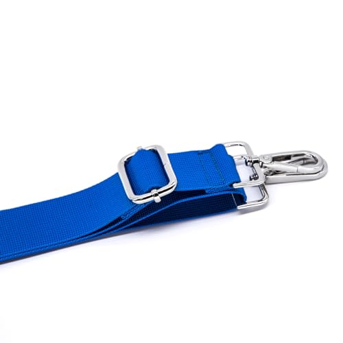 Image of S&loyoe Purse Straps Replacement Crossbody Bag Strap Adjustable Wide Guitar Straps for Handbags 1.5inch (A Pure Blue Silver)