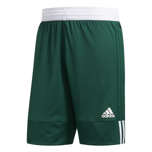 Maillot de basketball adidas réversible homme vert blanc taille L short de sport