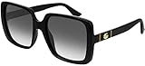gucci rechnung kaufen Nicht Polarisiert Gucci GG0632S Black/Grey Shaded 56/20/145 Damen Sonnenbrillen