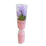 【Confezione Elegante】: Questo bouquet di composizione tripla di sapone viene presentato in un involucro raffinato con fiocco, disponibile per essere donato senza necessità di ulteriori confezionamenti.