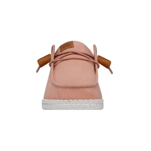 Image of HEYDUDE Women's Wendy Washed Canvas | Women's Shoes | Women's Lace Up Loafers | Comfortable & Light-Weight
