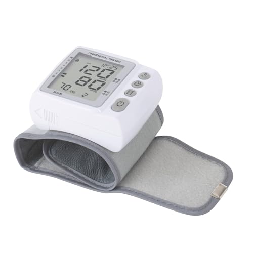 マクセル(maxell) 手首式血圧計 血圧計 手首式 自動測定 大画面表示 家庭用 メモリー機能付き 自動電子 携帯用 高齢者向け 軽量 血圧測定器 medisana メディサナ MXHT-BP10