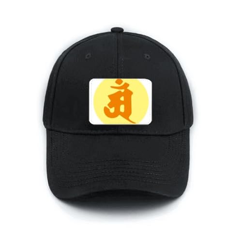 Casquette de baseball classique noire avec motif Culture Am et boucle de réglage